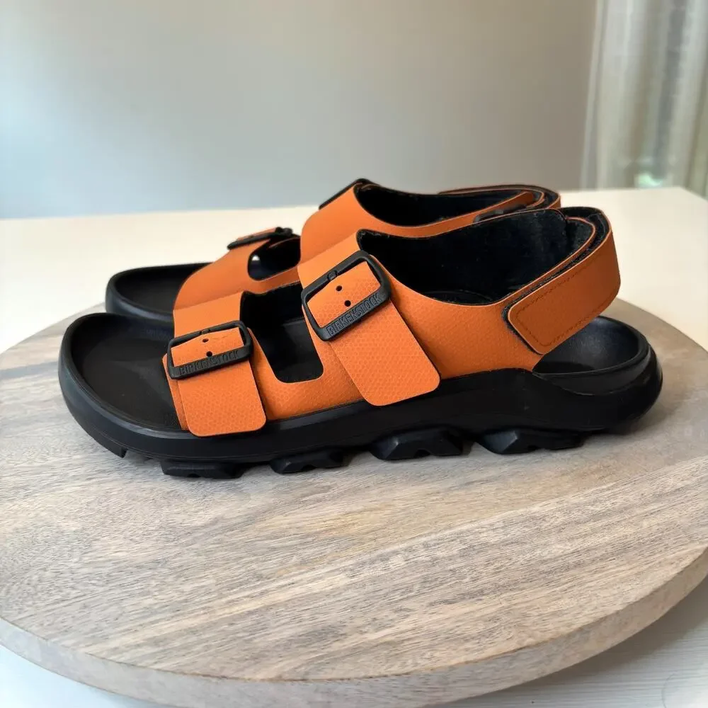 Birkenstock Tatacoa Adventure Sandals Orange Black Rugged Trail Size L9 M7